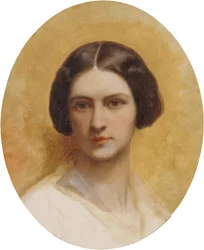 Porträtt av Cornélia Marjolin-Scheffer, ca. 1850.