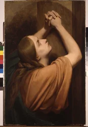 Sankta Maria Magdalena vid foten av korset