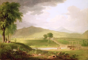 Utsikt över Rutland, Vermont, 1840