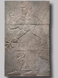 Hälsande skyddande ande, 883-859 f.Kr