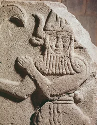 Relief föreställande en hetitisk idol, 1000-800-talet f.Kr