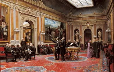 Senatens konferenssal i mars 1904