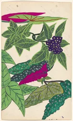 Blomma och blad broderidesign