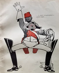 Polisman i full uniform, från Pinocchios äventyr av Carlo Collodi, Italien