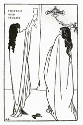 En upprepning av Tristan und Isolde, illustration från "The Savoy", 1896