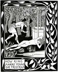 Hur King Marke hittade Sir Tristram, illustration från 
