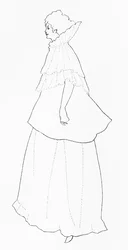 Madame Rejane, illustration från "The Yellow Book", 1894