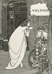 Titelsidan för Volpone or the fox (1609) skriven av Ben Johnson