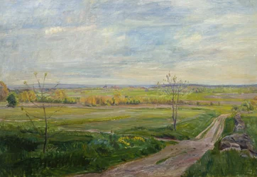 Landskap vid Eidsbergskyrkan