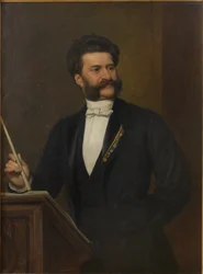 Porträtt av Johann Strauss 1825-1899, 1888.