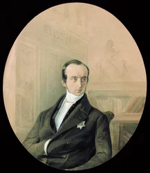 Porträtt av prins Vladimir Fjodorovich Odojevskij 1803-1869, slutet av 1840-talet.