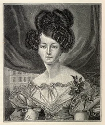 Augusta av Sachsen-Weimar-Eisenach som prinsessa av Preussen, 1829.