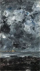 La ville - Staden - Strindberg, augusti (1849-1912) - 1903 - Olja på duk - 94,5x53 - Nationalmuseum Stockholm