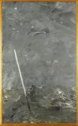 Stormigt hav (olja på papper)