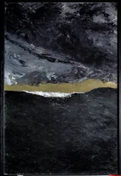 Våg VII. Målning av August Strindberg (1849-1912) Ec. Stämd.