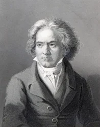 Ludwig van Beethoven, graverad av William Holl den yngre (gravyr)