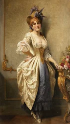 En ung skönhet, 1884