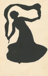 Kvinna med band. 1907/08