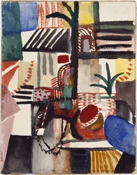 Man med åsna Tunisien, 1914