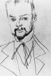 Paul Klee / teckning av A. Macke
