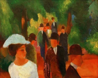 Promenade (med halvlång vit tjej)