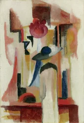 Studie av ett ljust skyltfönster, 1913
