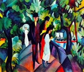 Vandrare på bron, 1912