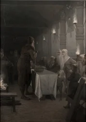 Frithiof kommer till kung Ring (ur Frithiofs saga)