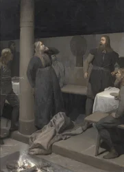 Berättelsen om den brända Njáll: Gunnar och Hallgerðr, ca. 1895.