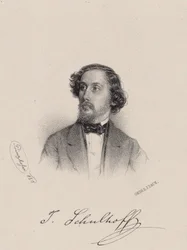 Porträtt av pianisten och kompositören Julius Schulhoff 1825-1898, 1850.