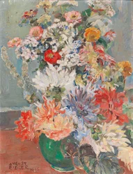 Tyska: Sommarblommor i bukett