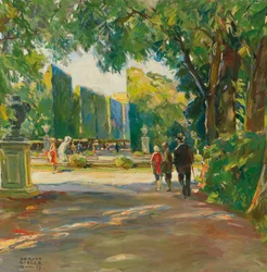 I parken vid slottet Schönbrunn