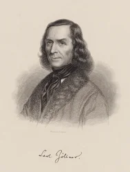 Porträtt av tonsättaren Carl Friedrich Zöllner 1800-1860 , ca. 1850.