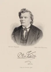 Porträtt av tonsättaren Otto Kade 1819-1900.