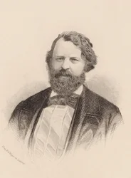 Porträtt av violinisten och kompositören Joseph Joachim 1831-1907.