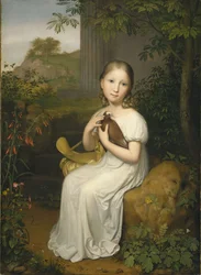 Porträtt av grevinnan Louise Bose som barn