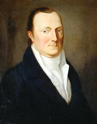 Porträtt av polisens ordförande Ludwig von Manger, ca 1825 (olja på duk)