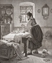 Toaletten. 1800-tals barnomsorg.