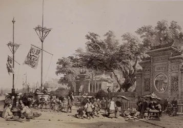 Fasaden på det stora templet i Macao, plåt 9 från 