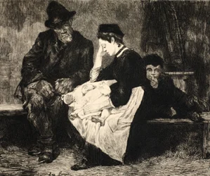 Illustration från "gatan i London", pub. av G. Charpentier et Cie, 1884