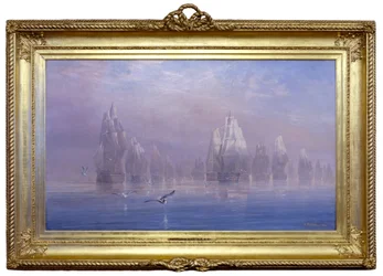 Slaget vid Trafalgar, 21 oktober 1805, 6 timmar och 50 minuter före midnatt Stridslinjen