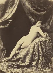 Studie av nakenbild,ca. 1855 (foto)