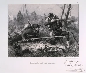 Franska soldater, belägringen av Paris, 1871