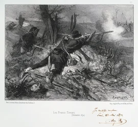 Francs-Tireurs, belägringen av Paris, fransk-preussiska kriget, december 1870 1872