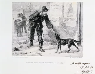 Belägring av Paris, fransk-preussiska kriget, 1871.