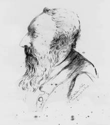 Porträtt av skulptören Auguste Rodin