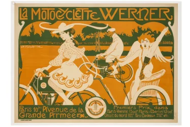 Motorcykeln Werner. Paris 10 Avenue de la Grande Armée. 1:a pris i Paris-Wien 1500 km, Paris-Berlin 1200 km
