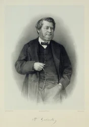 Porträtt av Adolphe Guéroult 1810-1872.