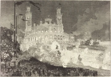 14 juli. Illuminering av Palais du Trocadéro