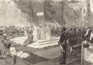 Kungligt dop vid Spaniens hov, 1882.